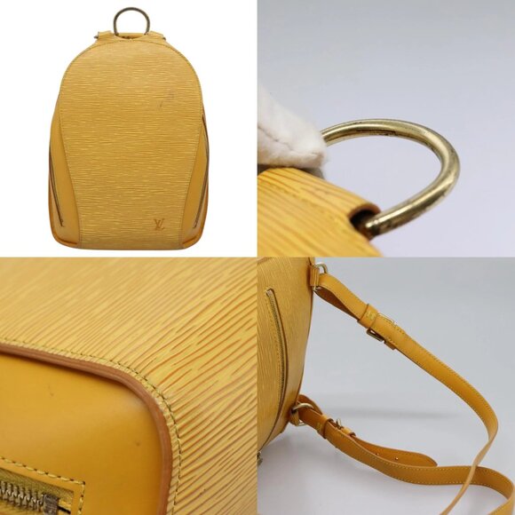 LOUIS VUITTON Epi Mabillon Backpack Yellow M52239 LV Auth MY025 - Picture 14 of 15